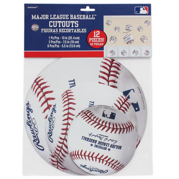 Baseball Cutouts Value Pack (12 Per pack)