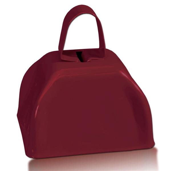 Maroon Metal Cowbells (12 Per pack)