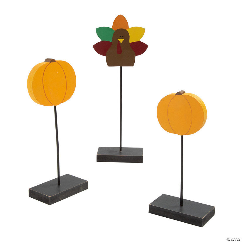 Thanksgiving Pedestal Tabletop Decorations