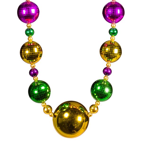 Mardi Gras Jumbo Bead 44" Necklace