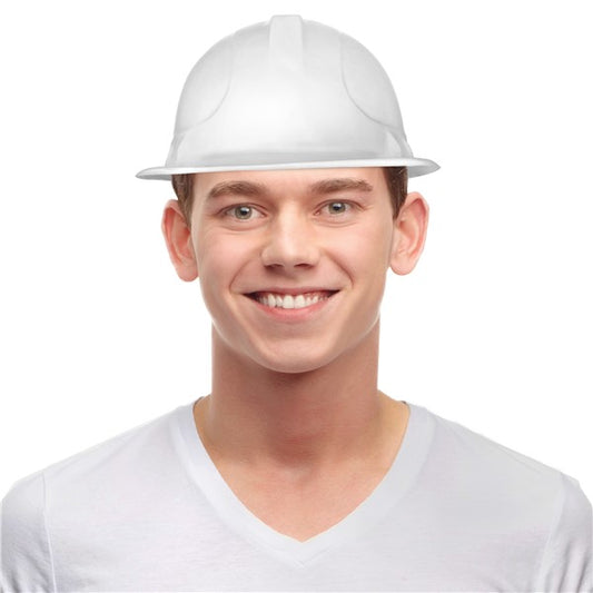 White Construction Hats (12 Per pack)