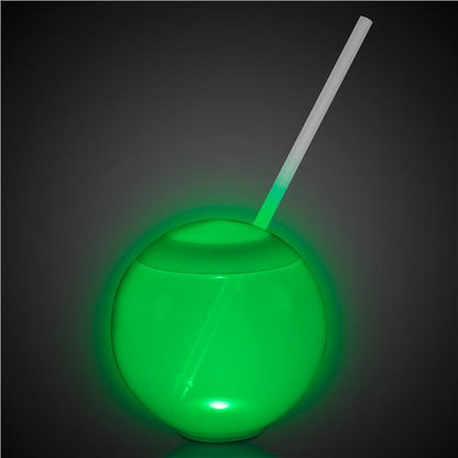 LED 20 oz. Tumbler Ball Cup with Straw