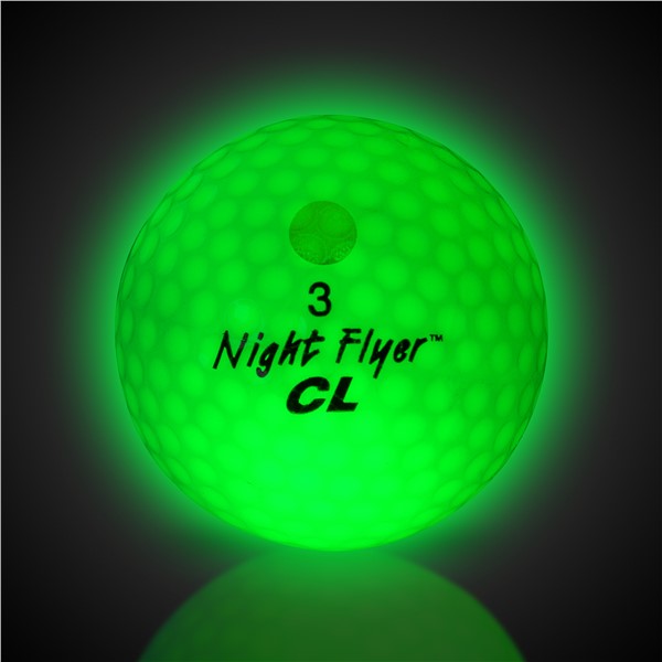 Night Flyer LED Green Constant-On Golf Ball