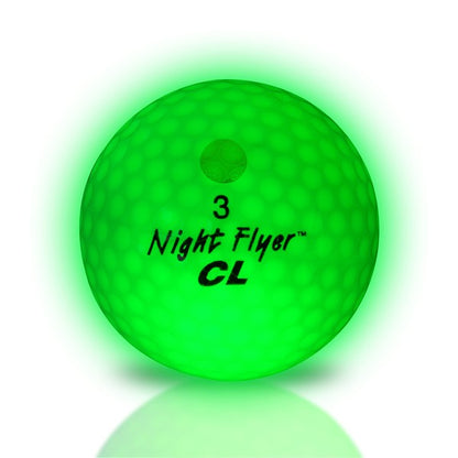 Night Flyer LED Green Constant-On Golf Ball