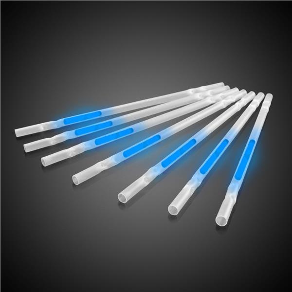 Blue 9" Glow Motion Straws (25 per pack)