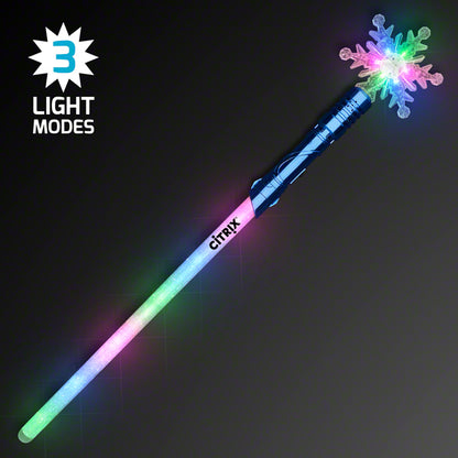 Deluxe Winter Snowflake LED Party Wands