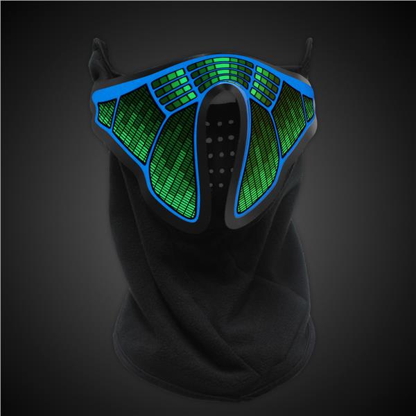 EL LED Sound Activated Face Mask