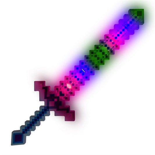 LED Blue Pixel Sword