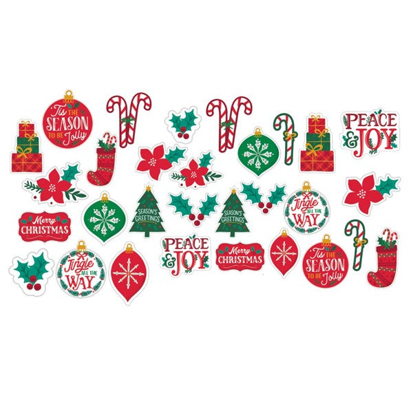 Christmas Cutouts Value Pack (30 Per pack)