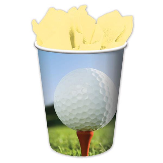 Golf Ball 9 oz Cups (8 Per pack)