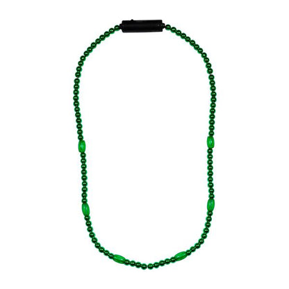 LED Green 30" Beaded Necklace