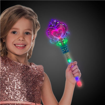 LED Heart Wand with Light-Up Handle