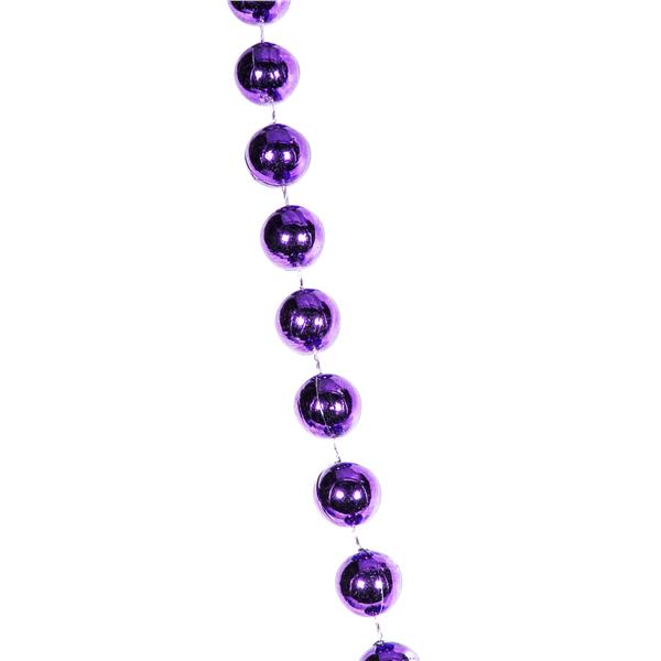 Purple 33" 12mm Bead Necklaces (12 Per pack)