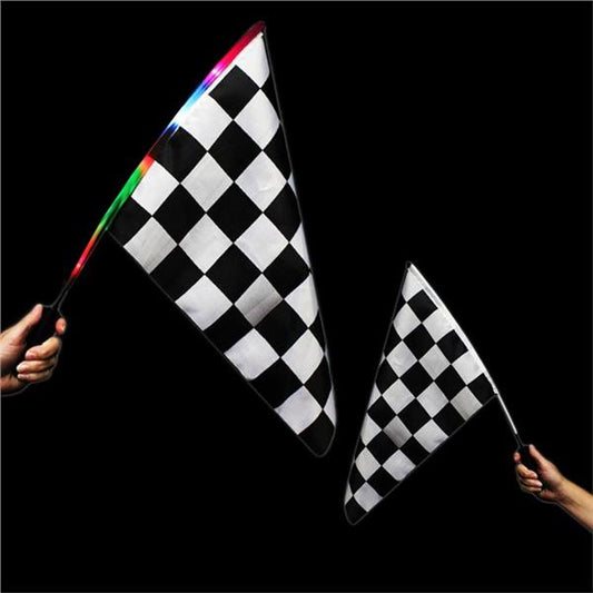 LED Checkered 12" x 18" Flag