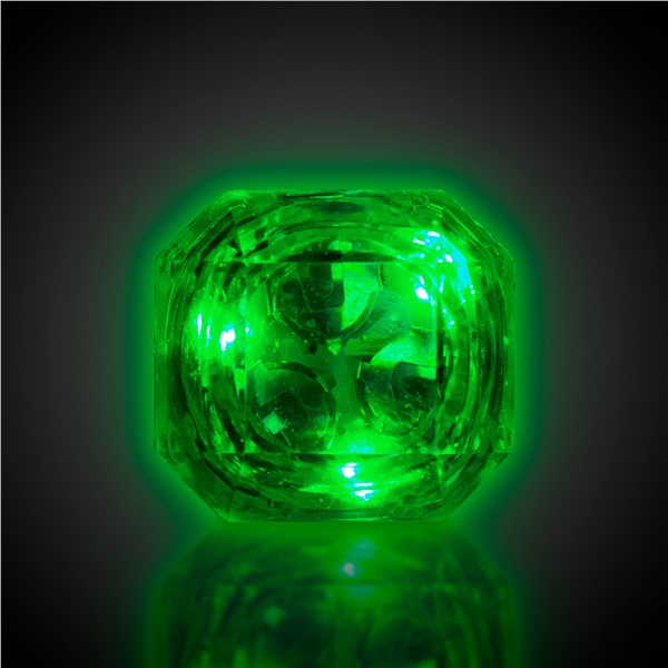 LED Green Diamond Ring