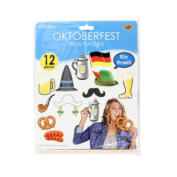 Oktoberfest Photo Booth Prop Kit (12 per pack)