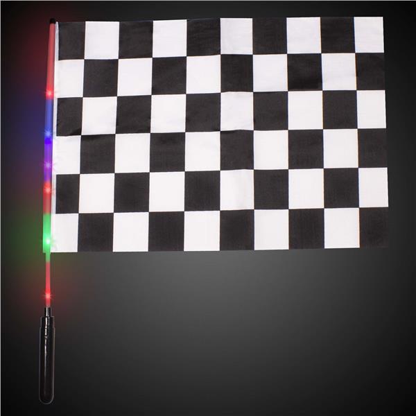 LED Checkered 12" x 18" Flag