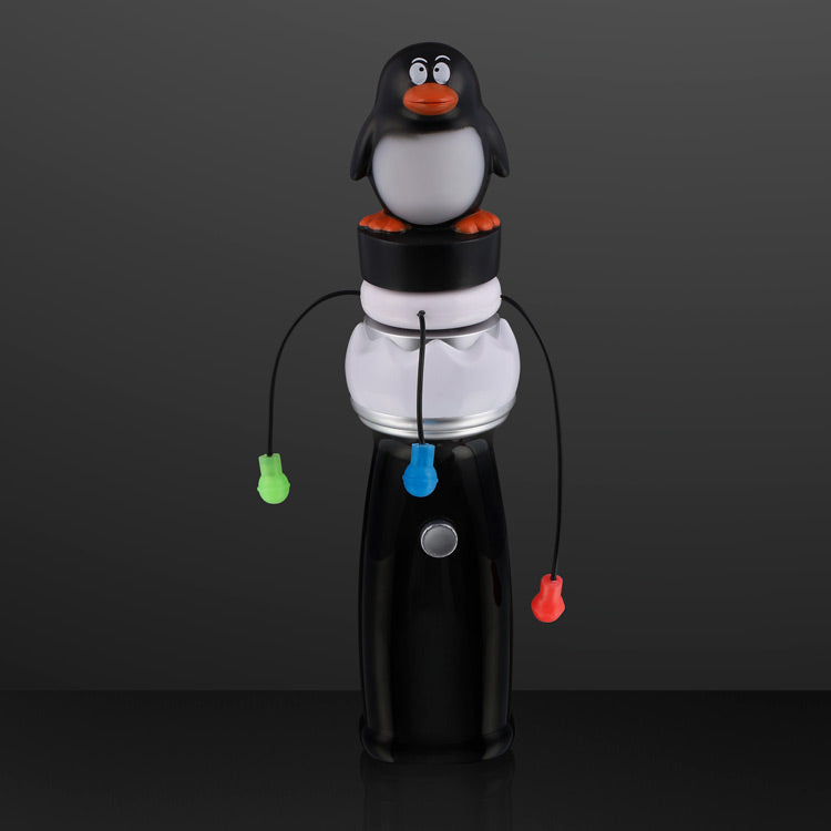 Penguin Toy Orbiting LEDs Spinning Light Wands