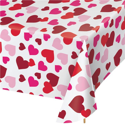 Valentine Hearts Table Cover