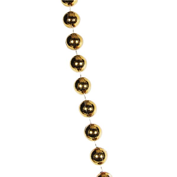 Gold 33" 12mm Bead Necklaces (12 Per pack)