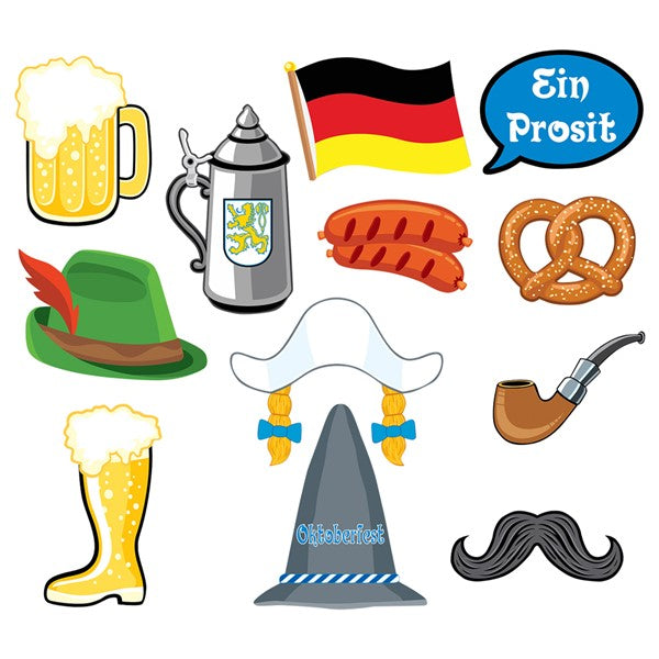 Oktoberfest Photo Booth Prop Kit (12 per pack)