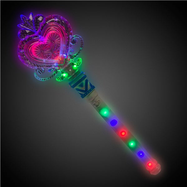 LED Heart Wand with Light-Up Handle