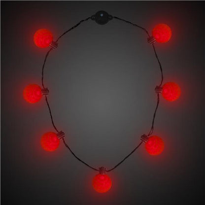 LED Red Ball Necklace