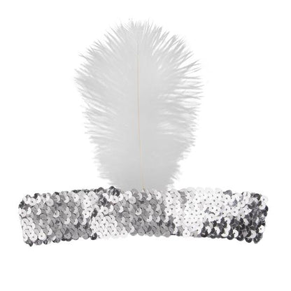 White Feather Headband