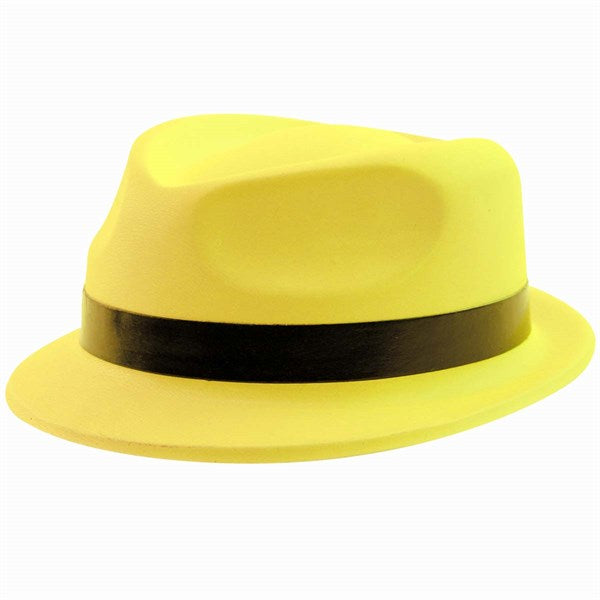 Neon Mini Gangster Fedora Hats (12 Per pack)