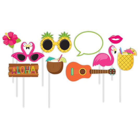 Luau Photo Booth Prop Kit (10 per pack)