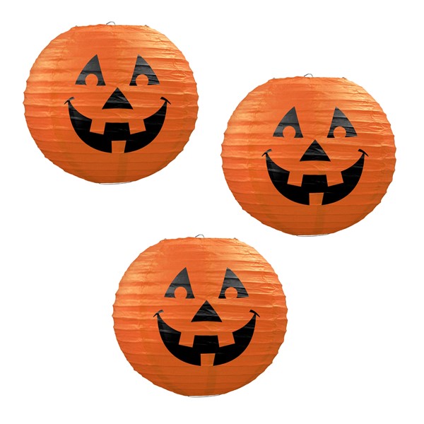 Hanging Jack-O-Lanterns (3 Per pack)