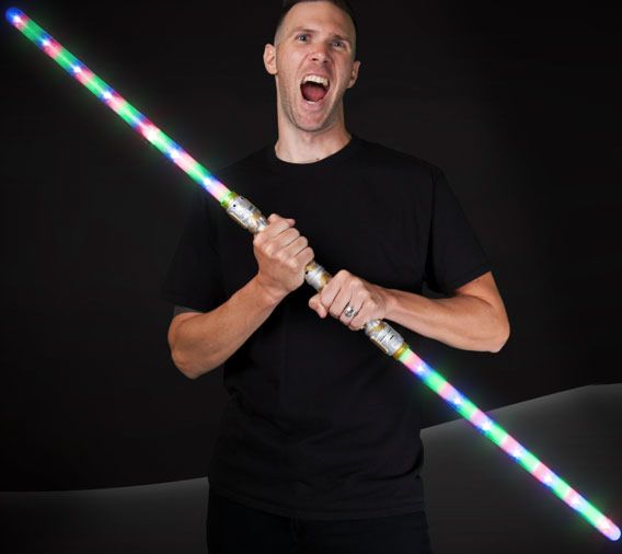 DUELING LIGHT SABER SWORD (MULTI-COLOR)