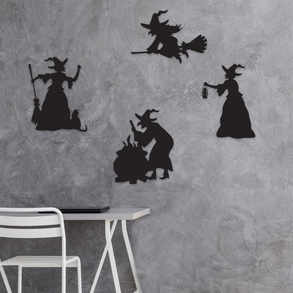 Witch Silhouettes (4 Per Pack)