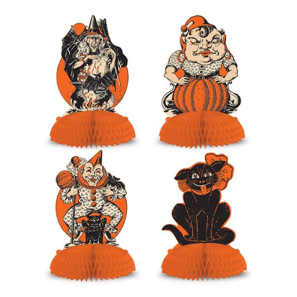 Vintage Halloween 9" Centerpieces (4 Per pack)