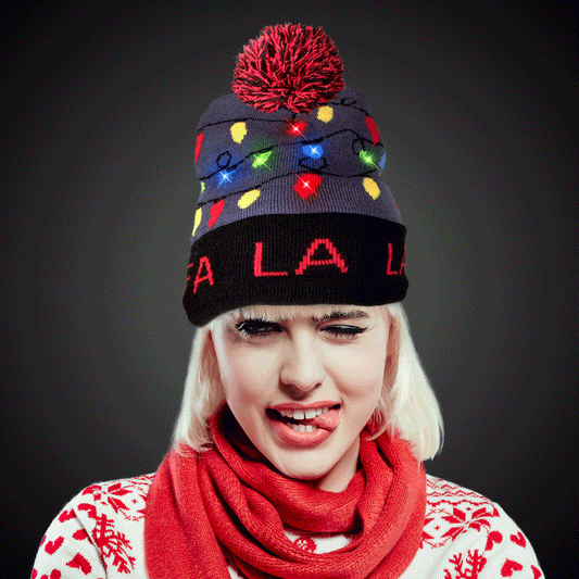 LED Fa La La Knit Beanie