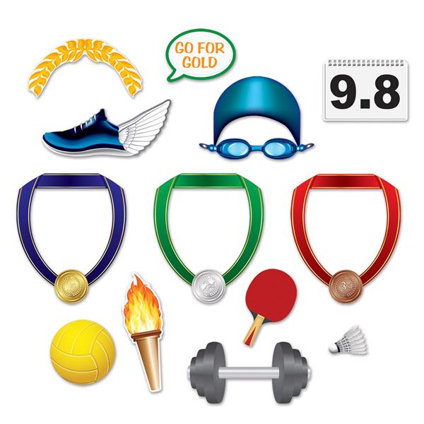 Olympic Sports Photo Booth Prop Kit (13 per pack)