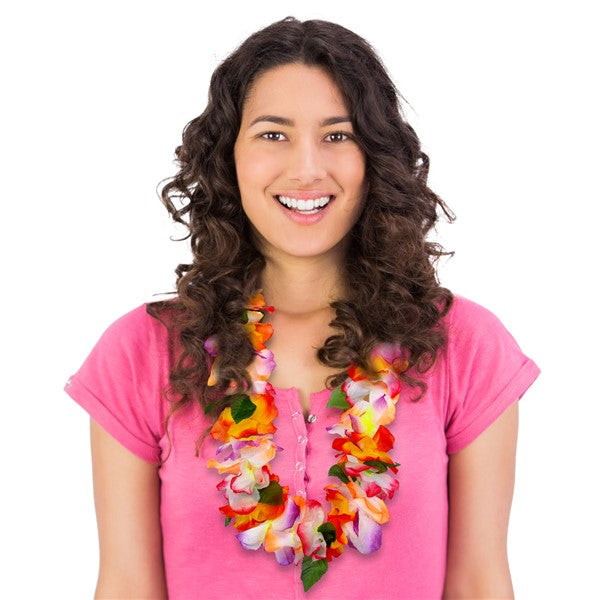 Tropical Silk Flower Lei