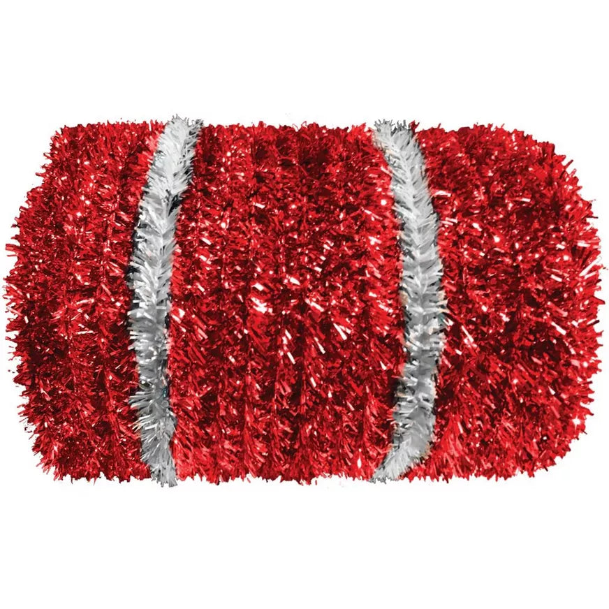 Santa's Mailbox 3D Tinsel Christmas Decoration, 7in x 12in