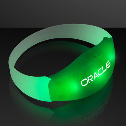 Green LED Steady Illumination Stretch Bracelet