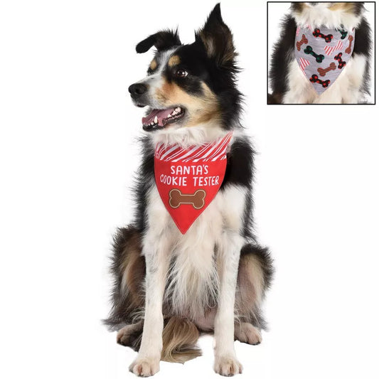 Dog Reversible Cookie Tester Bandana