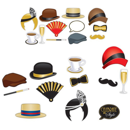 Roaring 20's Photo Booth Prop Kit (12 per pack)