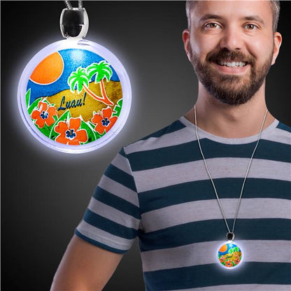 LED Luau Party Pendant Necklace