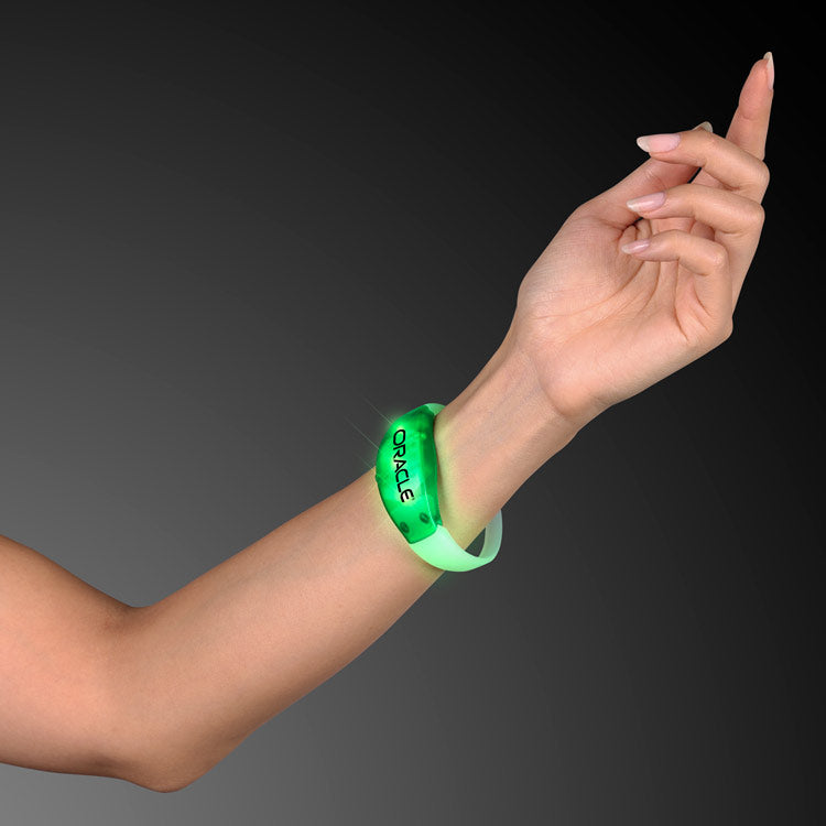 Green LED Steady Illumination Stretch Bracelet