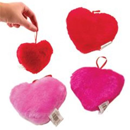 Plush 4" Hearts (12 per pack)