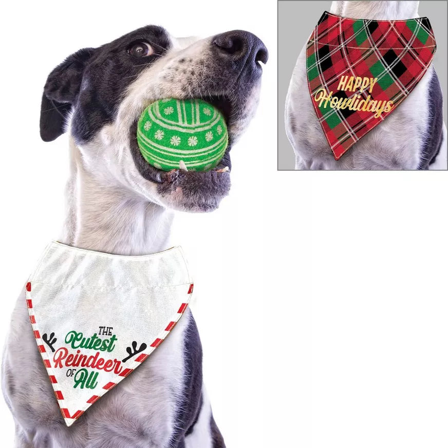 Pet Happy Howlidays Reversible Christmas Bandana