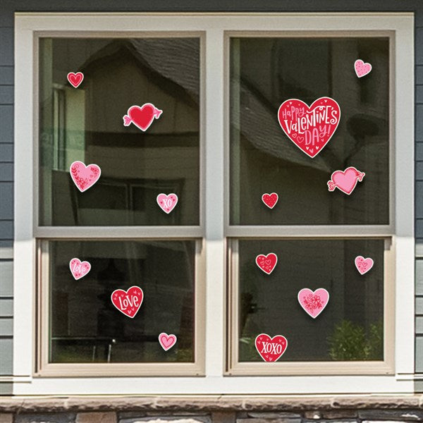 Valentine's Day Window Clings