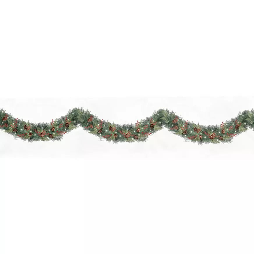 Christmas Bunting Garland Plastic Room Roll, 40ft x 14.25in