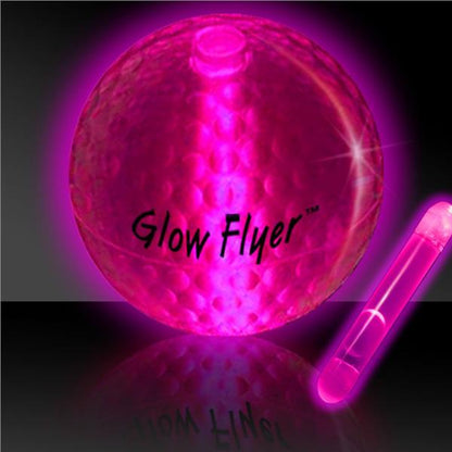 Pink Glow Flyer Golf Ball