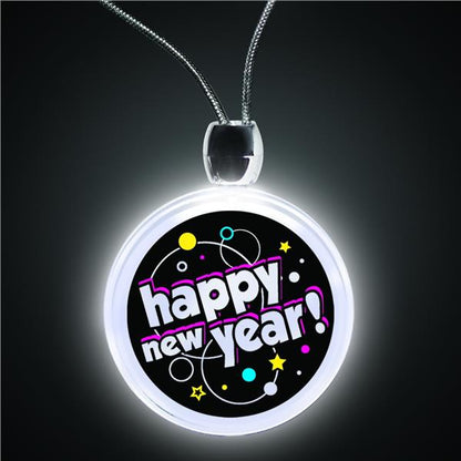 LED Happy New Year Necklace