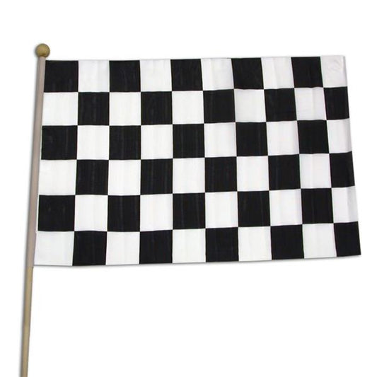 Checkered 12"x18" Cloth Flags (12 Per pack)